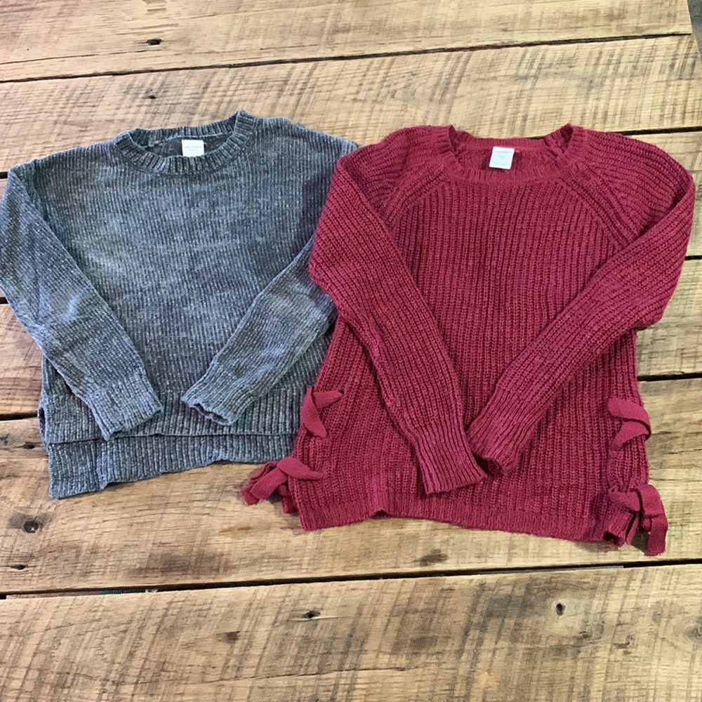 Girls medium sweaters